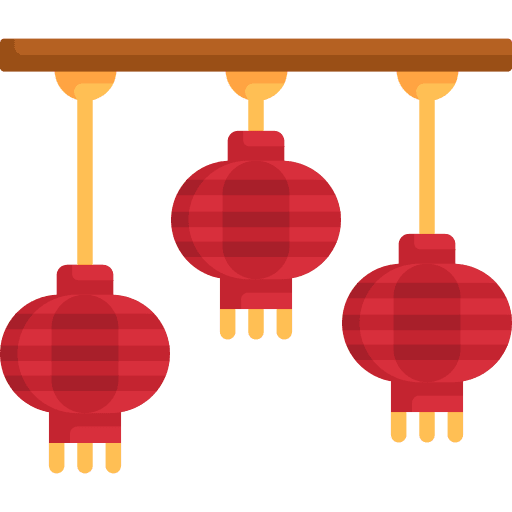 Decoration chinese lantern asian chinese icon