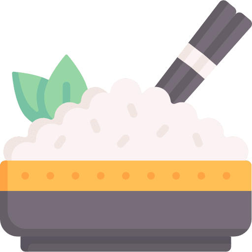 Rice bowl bowl asian food and restaurant icon