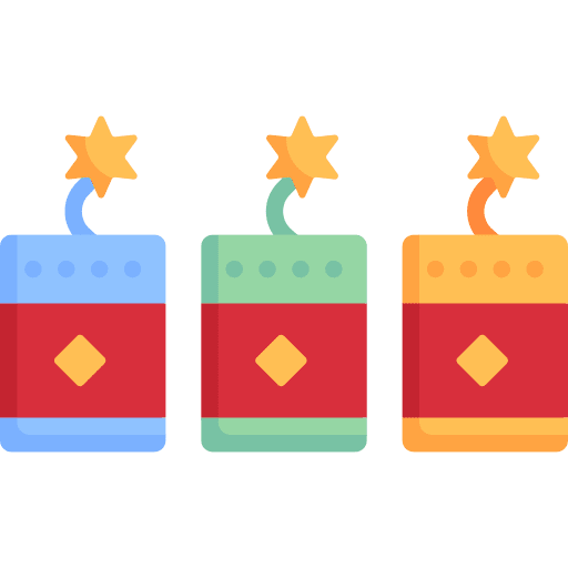 Fireworks rocket birthday and party fireworks icon Fireworks rocket birthday and party fireworks icon