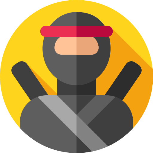 Ninja cultures asian oriental icon