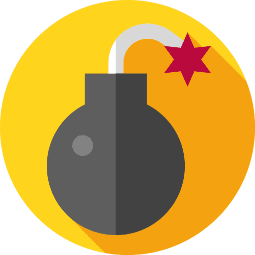 Bomb cash financial bomb icon