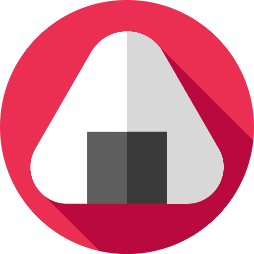 Onigiri rice japan snack icon Onigiri rice japan snack icon