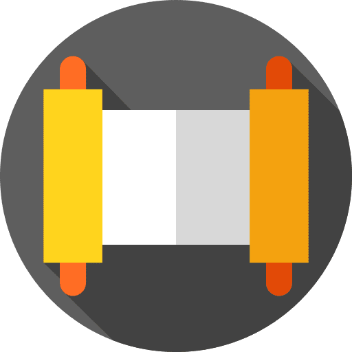 Scroll jew hebrew judaism icon