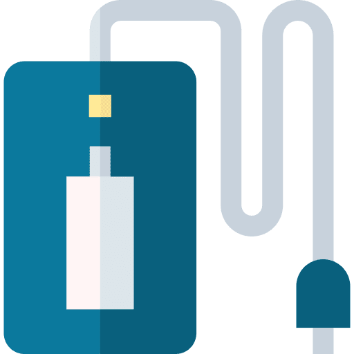 Power bank power supply battery gadget icon