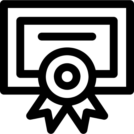 Diploma degree patent contract icon