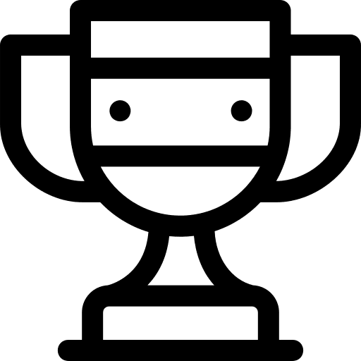 Trophy best achievement trophy icon