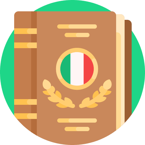 Constitution italian italy national day icon