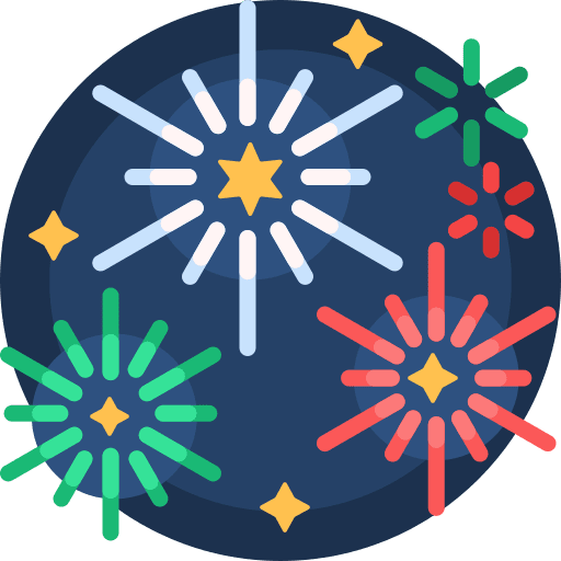 Fireworks fireworks celebration birthday and party icon