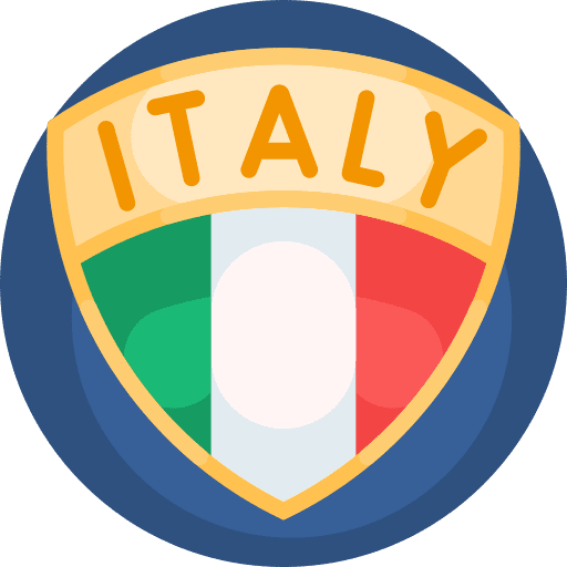Chevron flags nation italy icon Chevron flags nation italy icon