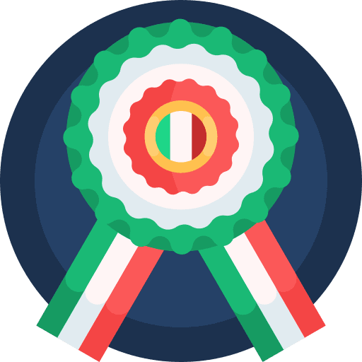 Cockade rosette italy cockade icon Cockade rosette italy cockade icon
