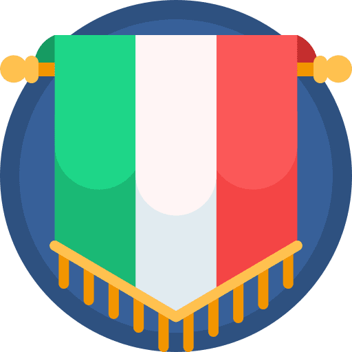 Pennant republic day italian flag icon Pennant republic day italian flag icon