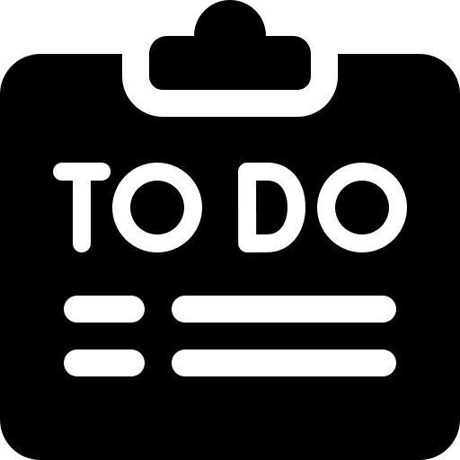 To do list note checklist planing icon