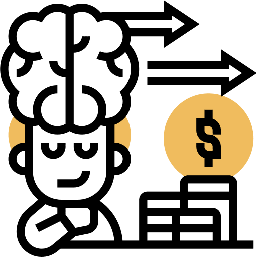 Millionaire financial idea business and finance icon