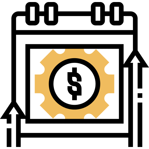 Budget gear cost business and finance icon Budget gear cost business and finance icon