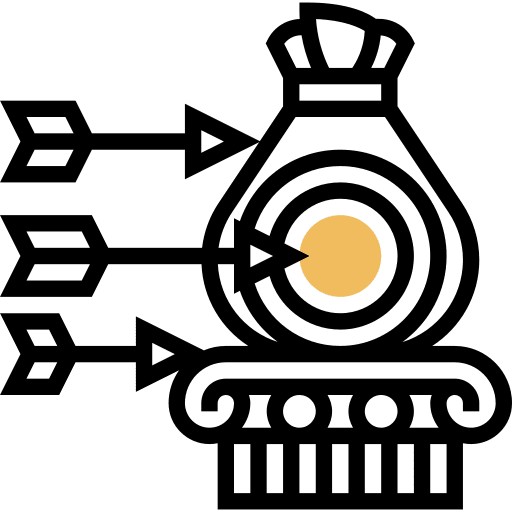 Goals tactical tactics business and finance icon Goals tactical tactics business and finance icon