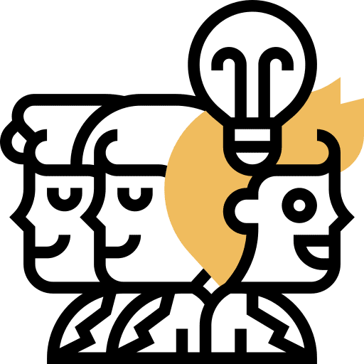 Think different user idea solution icon Think different user idea solution icon