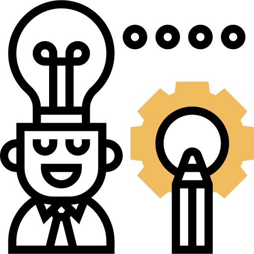 Think thinking idea light bulb icon Think thinking idea light bulb icon