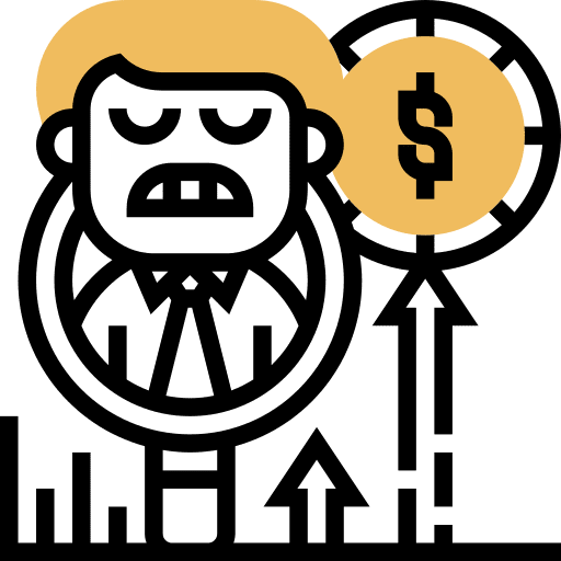 Goal money people success icon Goal money people success icon