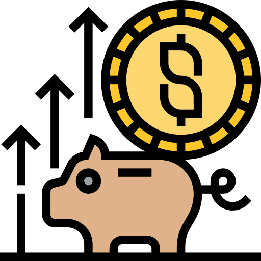 Saving money economy coin saving money icon Saving money economy coin saving money icon