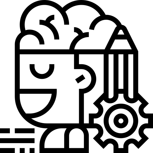Design thinking intelligence intelligent brainstorming icon Design thinking intelligence intelligent brainstorming icon