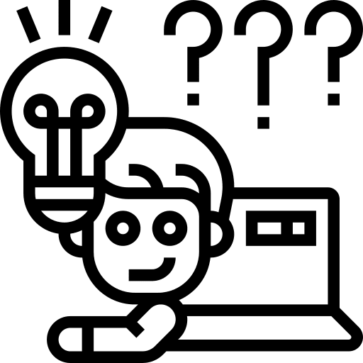 Thinking innovation thinking imagination icon Thinking innovation thinking imagination icon