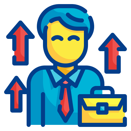 Career success goal progress icon