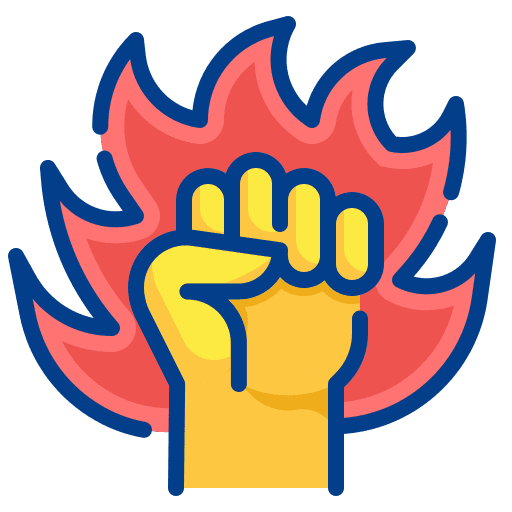 Fight hand fight authority icon
