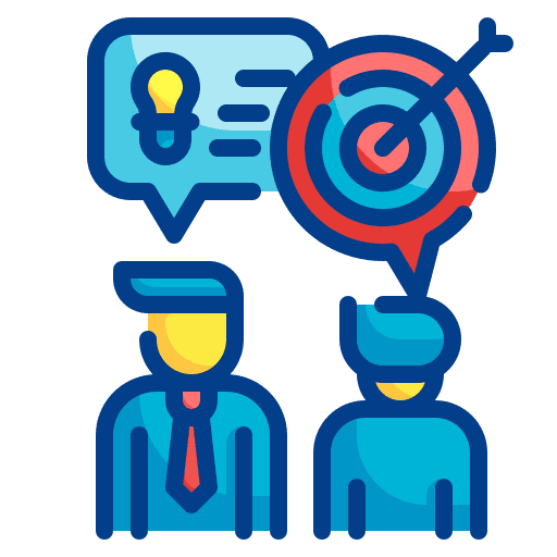 Communication business and finance discuss meeting icon Communication business and finance discuss meeting icon