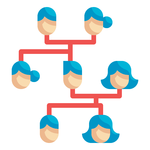 Family tree people organization family tree icon