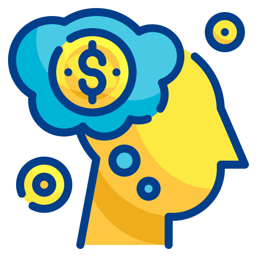 Finance idea think thinking icon Finance idea think thinking icon