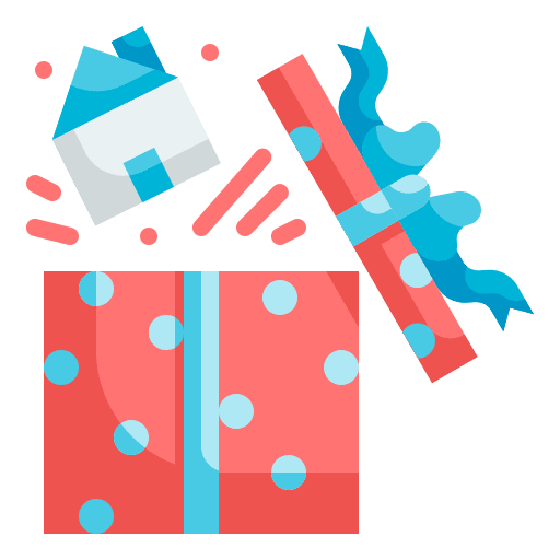 Gift celebration family ribbon icon