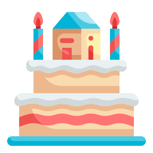Birthday cake birthday sweet party icon Birthday cake birthday sweet party icon