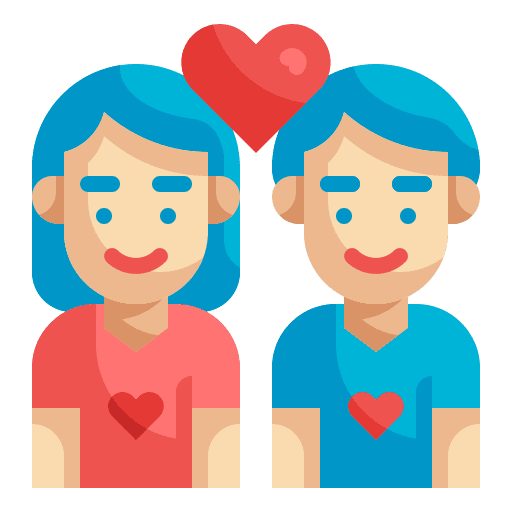 Couple love and romance man user icon Couple love and romance man user icon