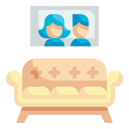 Sofa picture decoration room icon Sofa picture decoration room icon