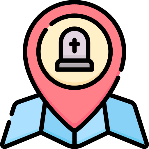Cementery location cemetery tomb icon Cementery location cemetery tomb icon