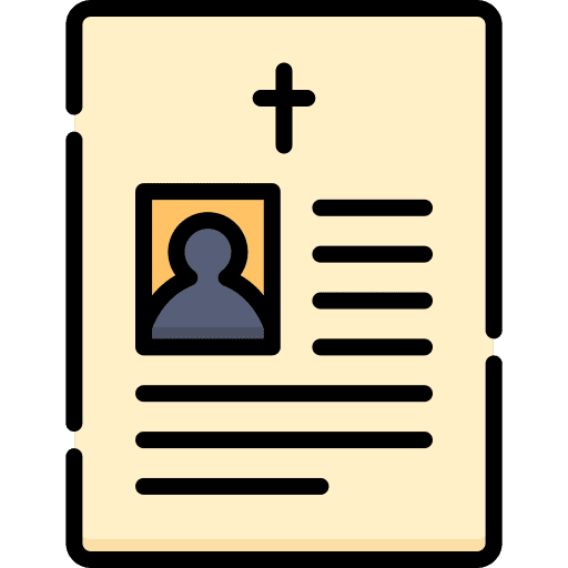 Obituary communications person user icon