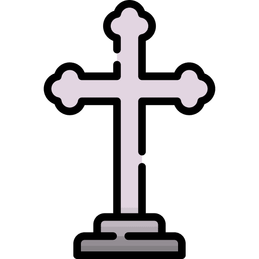 Cross funeral gravestone death icon Cross funeral gravestone death icon