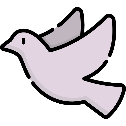 Dove animal wings peace icon Dove animal wings peace icon