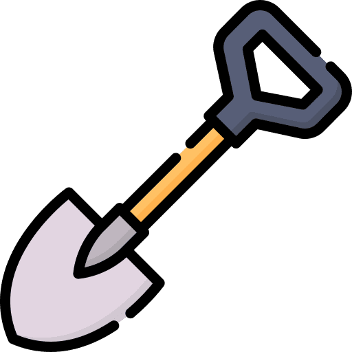 Shovel cultures work tool gardening tool icon Shovel cultures work tool gardening tool icon