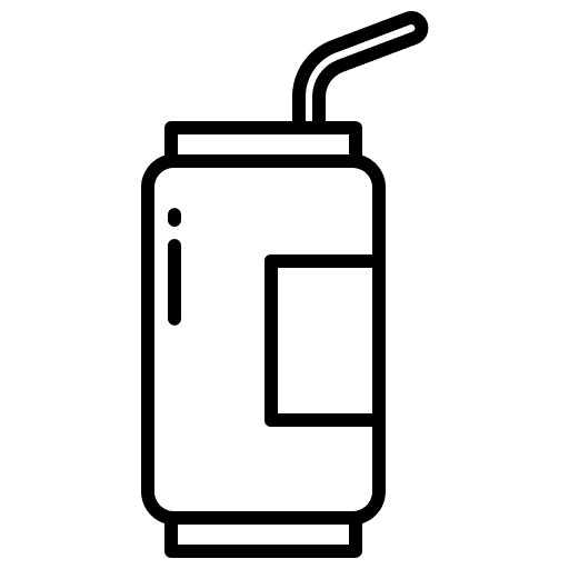 Soda food and restaurant sugar food icon
