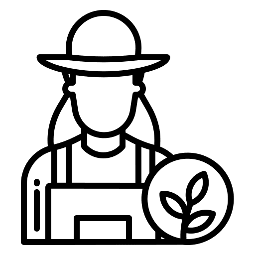 Farmer professions and jobs profile user icon