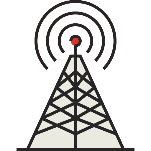 Antenna antenna broadcast radio transmitter icon Antenna antenna broadcast radio transmitter icon