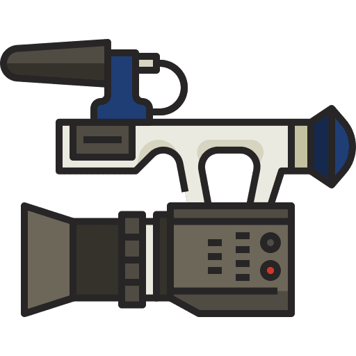 Camcorder electronics camcorder broadcast icon Camcorder electronics camcorder broadcast icon