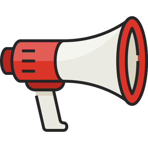Megaphone advertising marketing communications icon Megaphone advertising marketing communications icon