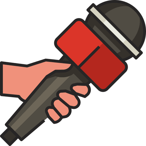 Microphone journal mic communications icon