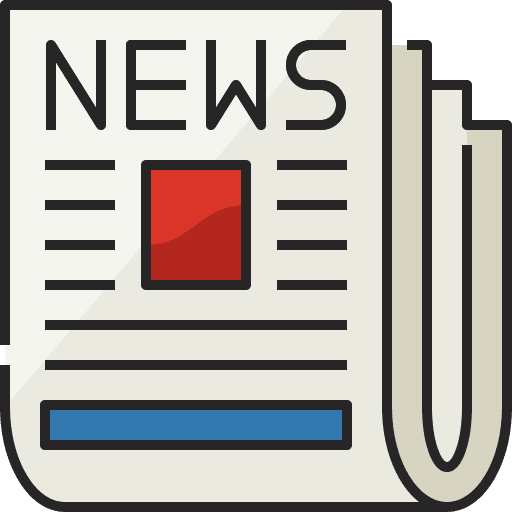 Newspaper news report press release journal icon