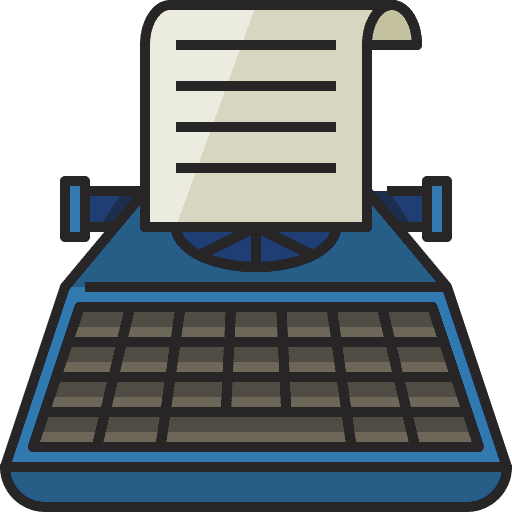 Typewriter typewriter tools and utensils writing tool icon