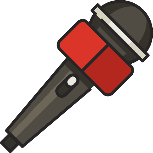 Microphone technology news reporter microphone icon Microphone technology news reporter microphone icon