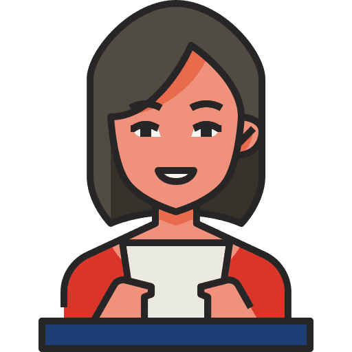 News anchor media woman journalist icon News anchor media woman journalist icon