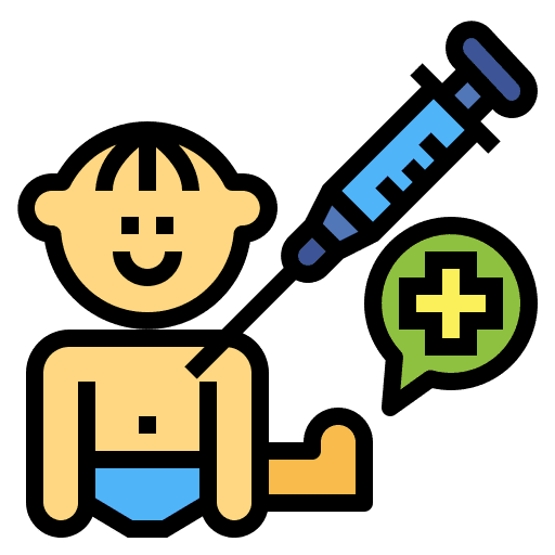 Baby baby syringe healthcare icon